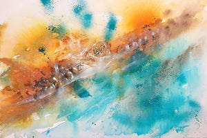 Colourful Abstract : Sea Turtle